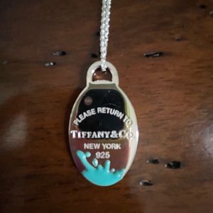 Tiffany & Co Color Splash Tag Necklace